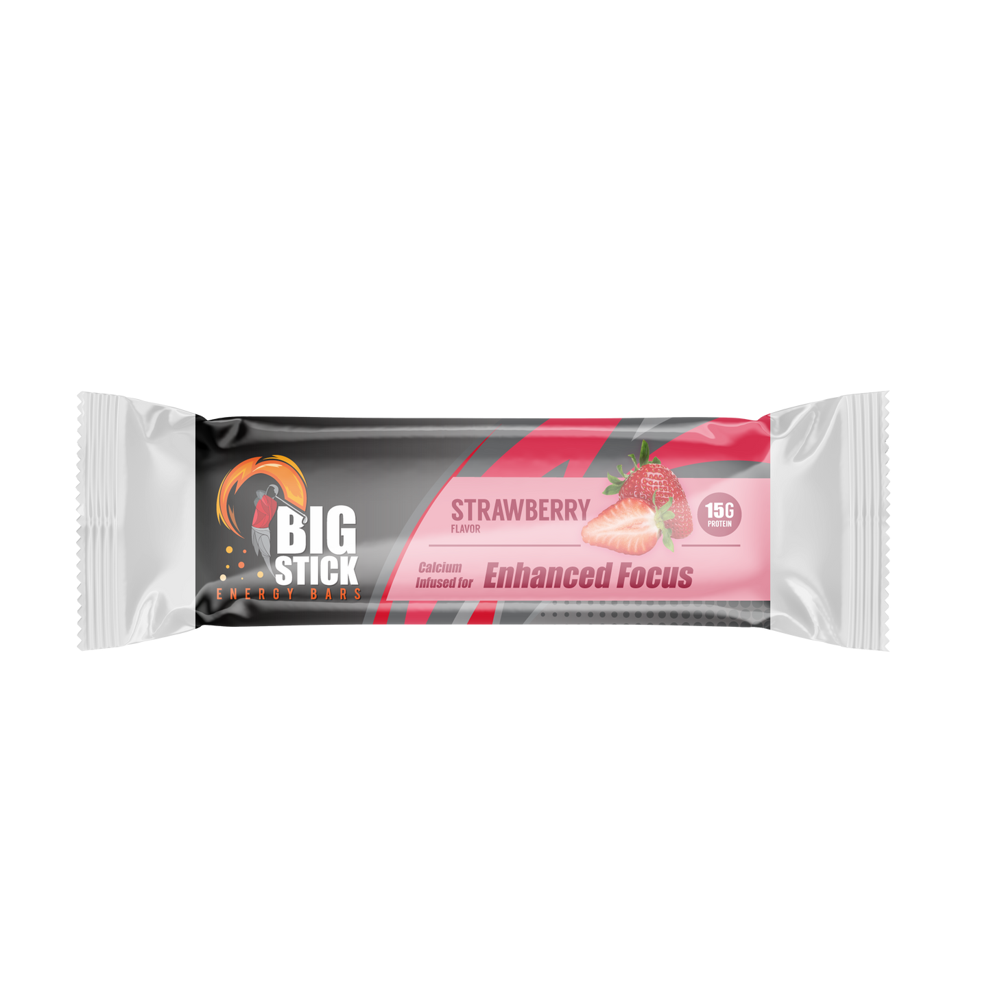 Strawberry BIG STICK ENERGY Protein Bar - 5 Pack