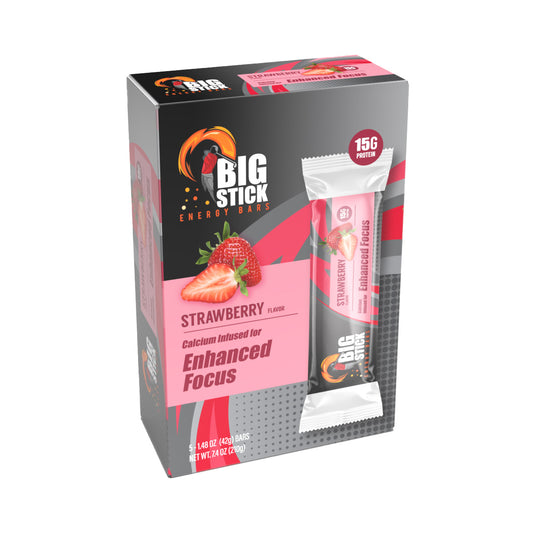 Strawberry BIG STICK ENERGY Protein Bar - 5 Pack